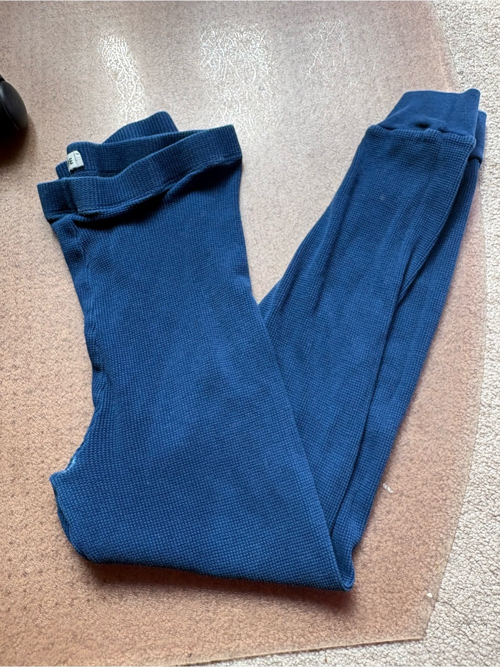 Rudy Jude Navy Ribbed Leggings thermals